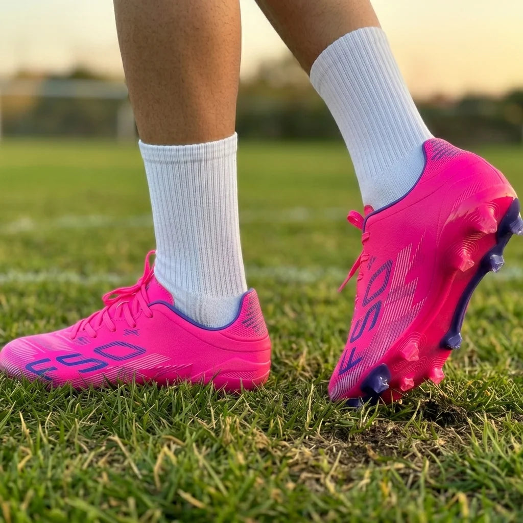 Nouvelles chaussures de football pour hommes, crampons antidérapants, baskets d'entraînement pour adultes, chaussures de football de haute qualité, baskets unisexes pour garçons, livraison directe