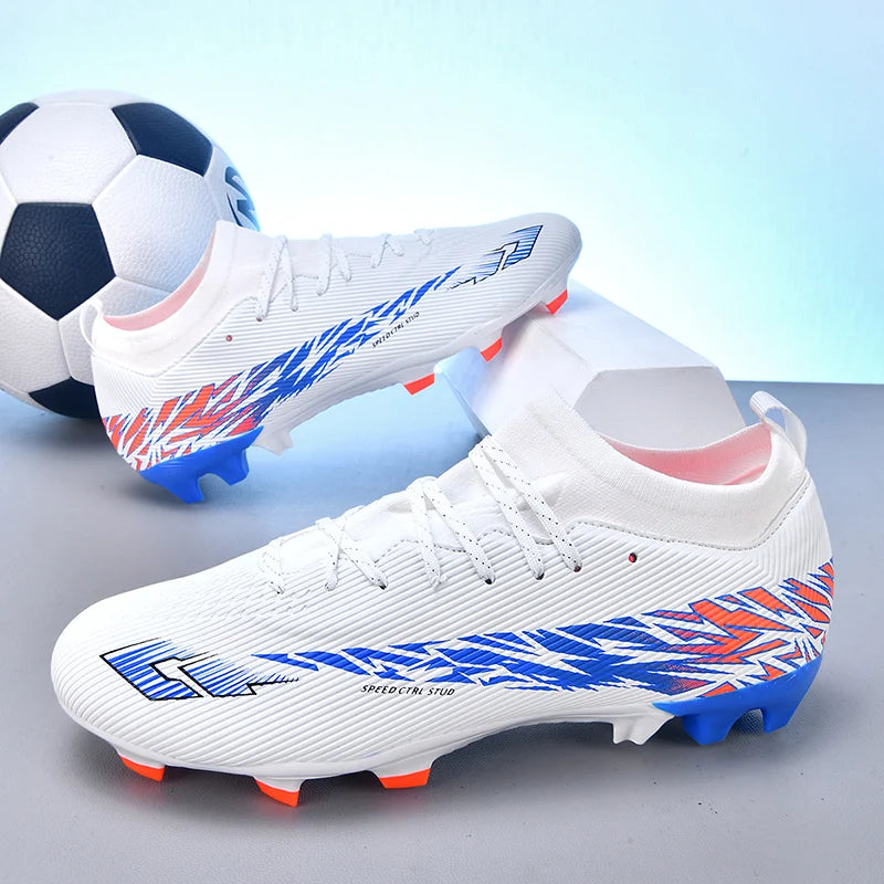 Nouvelles chaussures de football professionnelles pour hommes, chaussures de football antidérapantes, unisexes, respirantes, chaussures de futsal, nouvelles chaussures à crampons, livraison directe, ultralégères