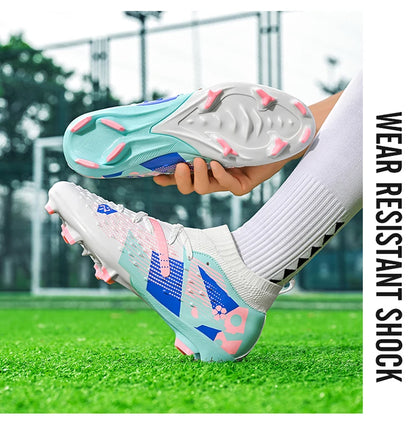 Football Boots Men Professional Soccer Shoes Sneaker Field Long Spikes Outdoor Competition Non Slip Comfortable Training Shoes