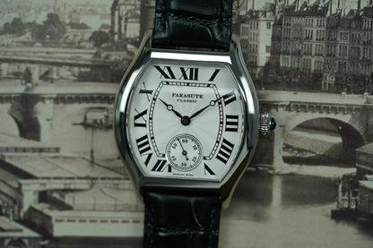 FARASUTE 36mm Retro Hangzhou Customized Manual Mechanical Movement Wristwatches Sapphire 5Bar Waterproof Watch Men reloj hombre