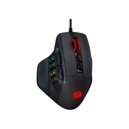 Redragon M811 Aatrox MMO Gaming Mouse, Wired RGB Gaming Mouse with 15 Programmable Buttons, 12400 DPI Ergonomic Optical Gamer Mouse