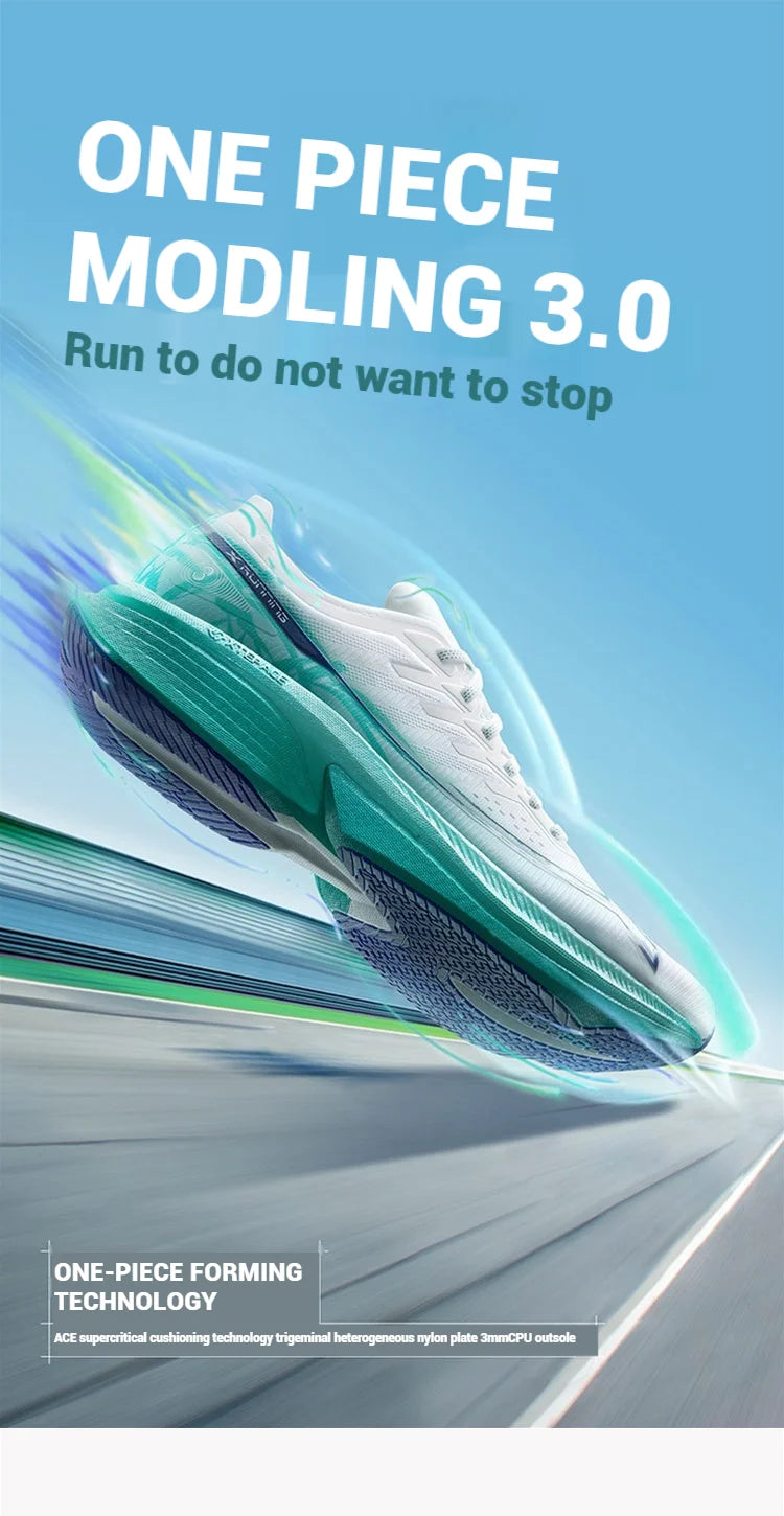 Xtep One Piece Model 3.0 Women Running Shoes 2025 Spring Comfortable Stability Cushion Rebound Racing Soft Sneakers 875218110031