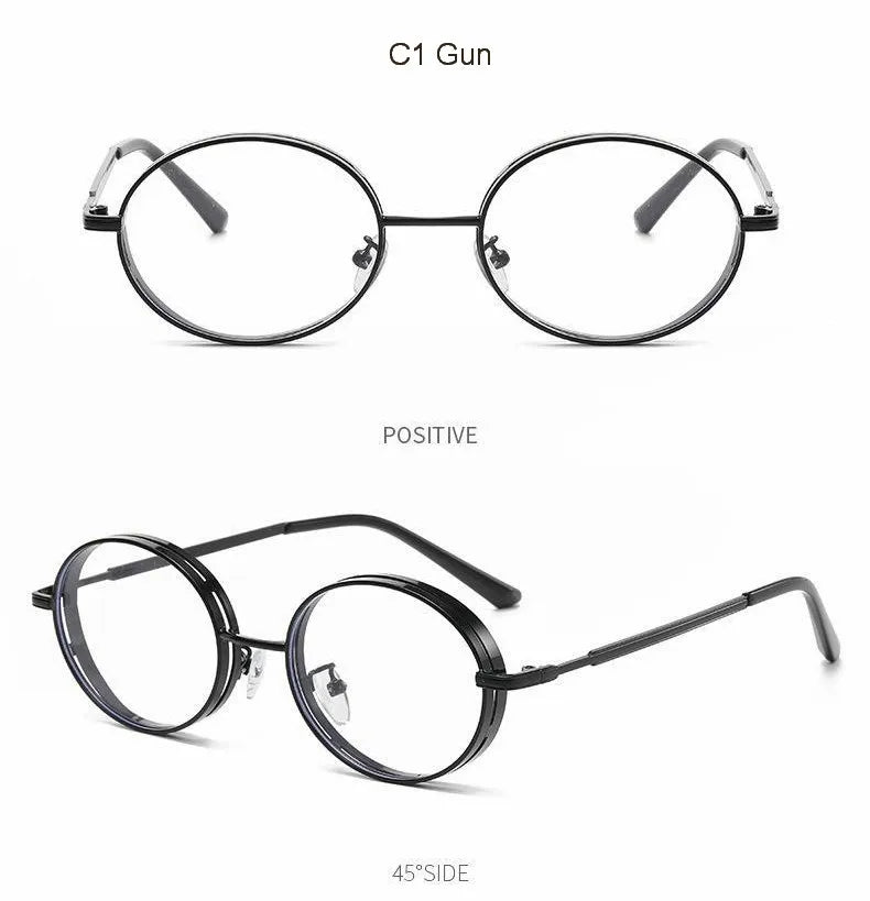 Oval Steampunk Sunglasses For Women Retro Sun Glasses Male Female Brand Designer Metal Frame Eyewear Lentes De Sol Mujer