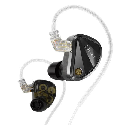 KZ Decet  Adjustable Earphones 10 Unit Upgraded Drive Earbuds Hifi Music Replaceable Cable 3D Printing Design 2PIN Cable