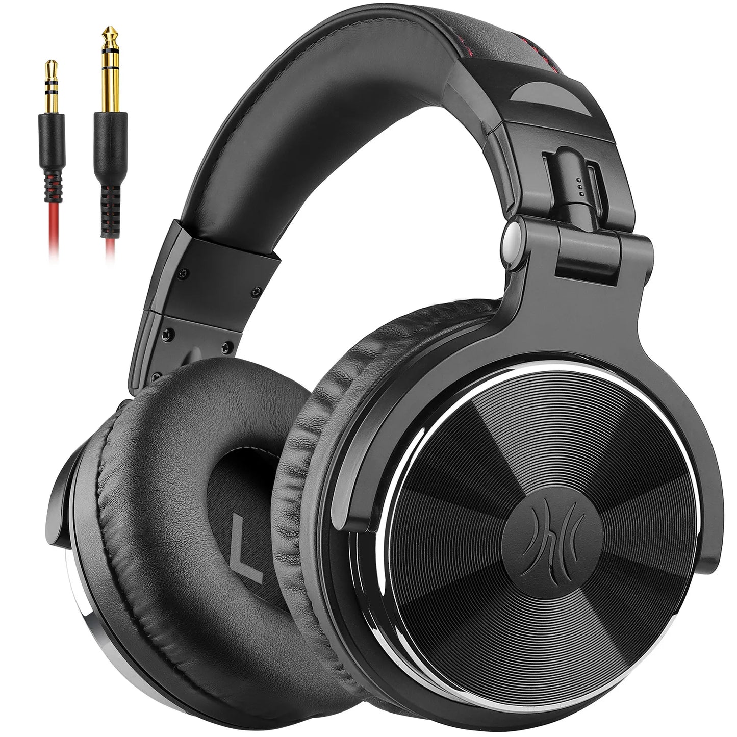 OneOdio Pro-10 Studio Monitoring Headphones Wired HiFi Over-Ear Headphones with 50mm Drivers, Deep Bass, Professional Audio & Built-in Microphone