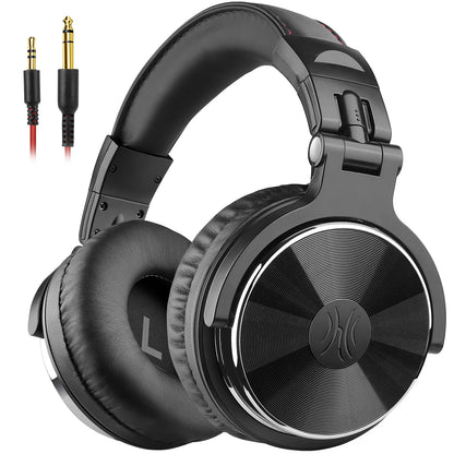 OneOdio Pro-10 Studio Monitoring Headphones Wired HiFi Over-Ear Headphones with 50mm Drivers, Deep Bass, Professional Audio & Built-in Microphone