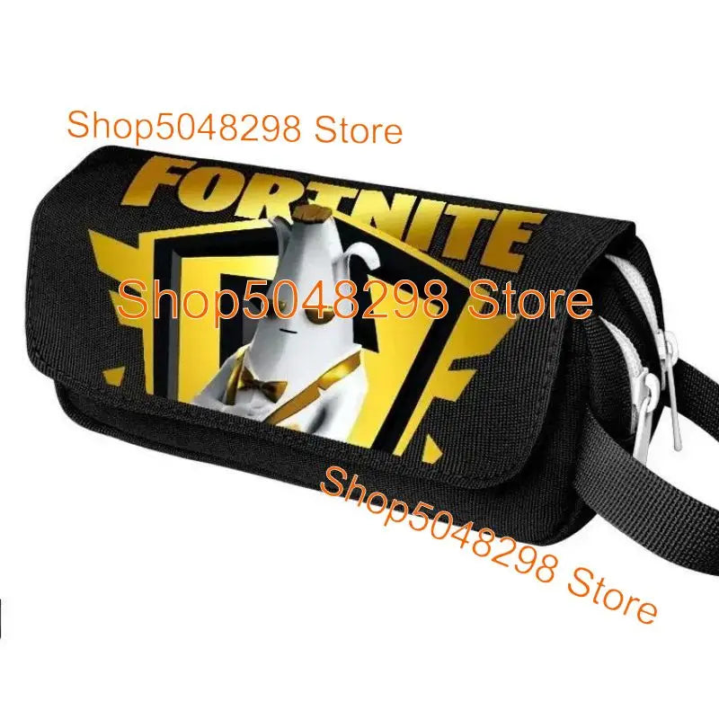 Conjunto de Mochila Fortnited 3PCS para Adolescentes e Estudantes, Saco de Viagem Fortress Night, Mochila Escolar 3D de Jogos Populares