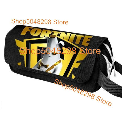 Conjunto de Mochila Fortnited 3PCS para Adolescentes e Estudantes, Saco de Viagem Fortress Night, Mochila Escolar 3D de Jogos Populares