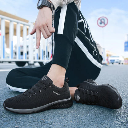 Baskets de course pour homme, chaussures de sport légères pour femme, chaussures décontractées classiques en mesh respirant, mocassins tendance pour homme, baskets