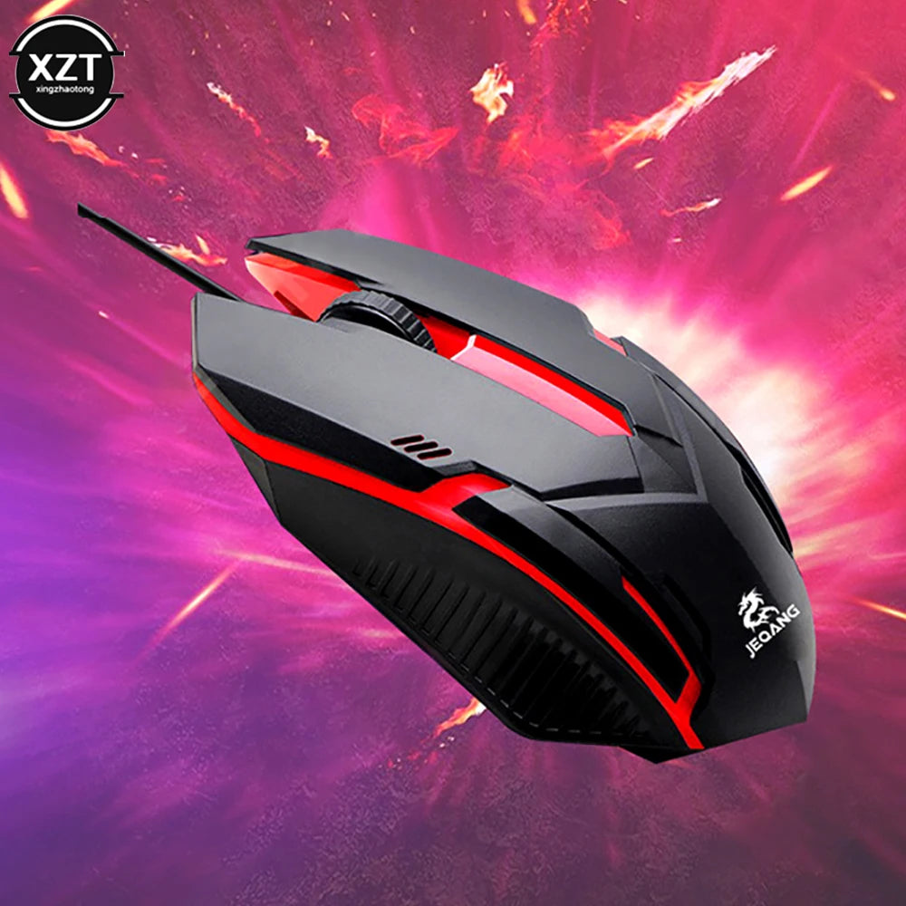 USB Wired Mini Gaming Mouse 1000 DPI Optical RGB Mouse with 3 Buttons, USB Wired Gaming Mouse for PC Desktop Laptop Computer Gamer