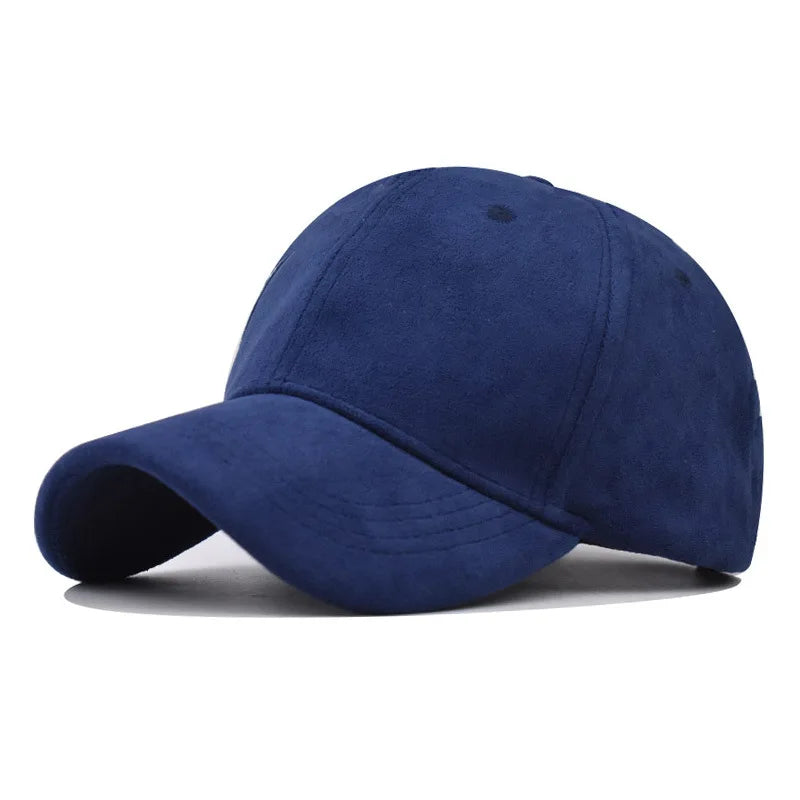 Afslappede baseballkasketter til kvinder og mænd – modekasketter i ruskind til efterår og vinter – udendørs solkasketter – snapback-kasketter – unisex-kasketter i ensfarvet design – hiphop-kasketter