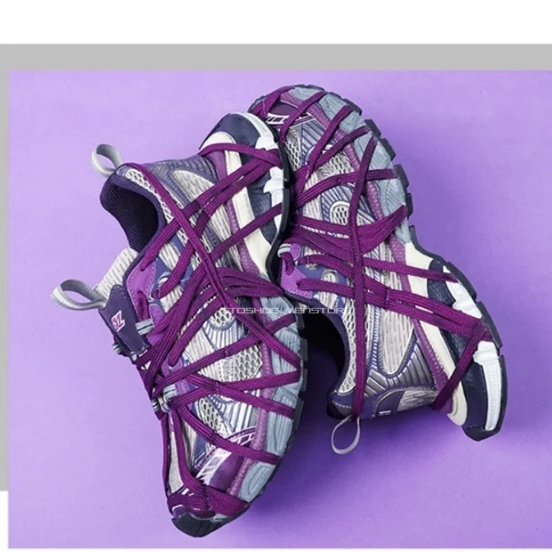 Chaussures à semelles épaisses pour hommes et femmes, pointures 36 à 45. Paris 3XL. Chaussures « Dad Shoes » pour gagner en hauteur. Chaussures épaisées respirantes. Chaussures de sport décontractées.