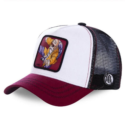 Dragon Ball Son Goku Cap Summer Travel Peaked Cap Men's Embroidery Hip-Hop Mesh Cap Style Sun Visor Baseball Cap Outdoor Sport