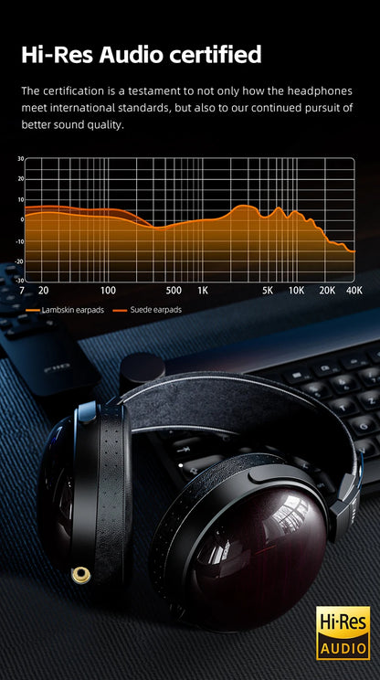 FiiO FT13 Audiophile Closed-Back HiFi Wired Headphones – Hi-Res Audio Premium Studio-Grade Over-Ear Headset