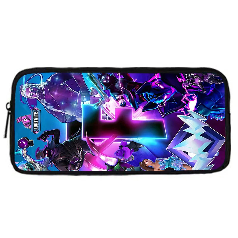 Mochila Escolar Infantil com Lancheira e Estojo, Design de Jogo Popular F-FortniteS, Mochila Escolar para Rapazes e Raparigas, Presente Ideal