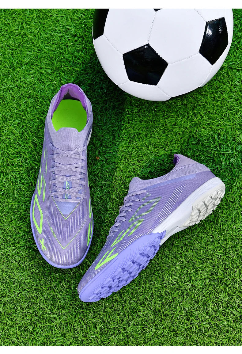 New Men Soccer Shoes Match Football Boots Sneakers Non-Slip Grass Cleats High-quality Futsal Indoor Hot-selling High-top Outdoor
