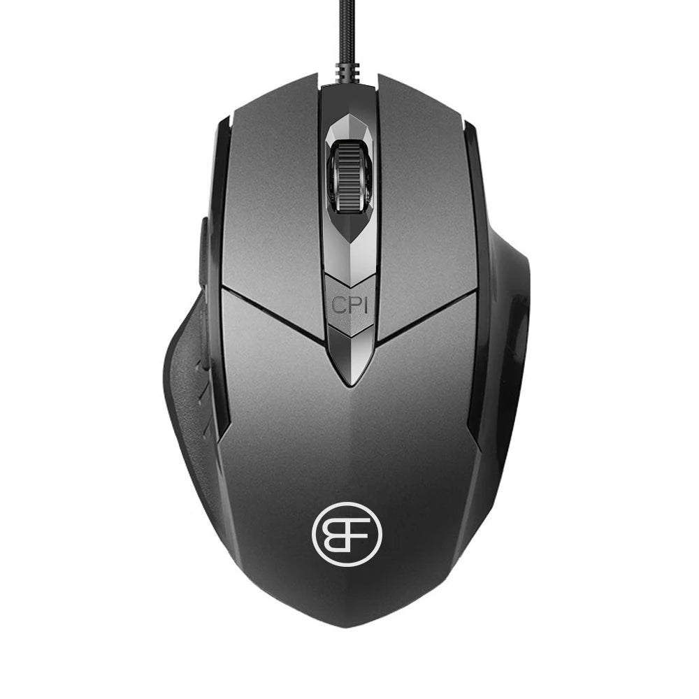 BalanceFit USB Wired Mouse 7200 DPI Ergonomic Computer Mouse, 6-Button USB Wired Mouse for Laptop, PC, Desktop, Office & Gaming