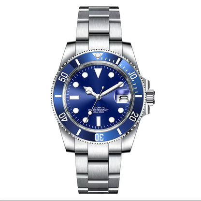 DIY Custom Automatic Watch Logo For Man High Quality NH35 Diving Mechanical Watches Sapphire Waterproof Ceramic Bezel 120 Click