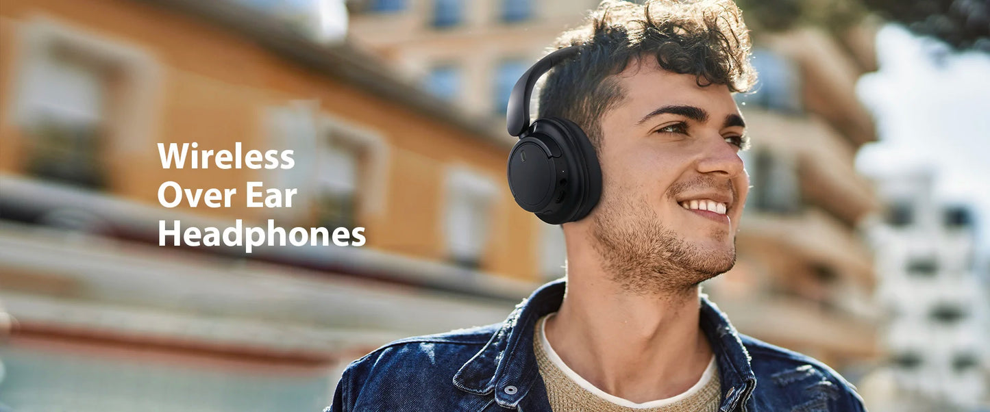 OneOdio EKSA V16 Bluetooth 5.3 Wireless Headphones with Mic, Hi-Res HiFi Over Ear Headset, 90H Battery, Bass Mode, Wired & Wireless Audio