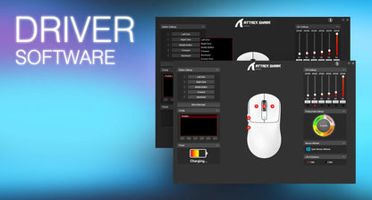 ATTACK SHARK X3 Wireless Gaming Mouse, PixArt PAW3395 Sensor, 26K DPI, 49g Ultralight, Tri-mode 2.4G/Bluetooth/Wired, for PC/MAC
