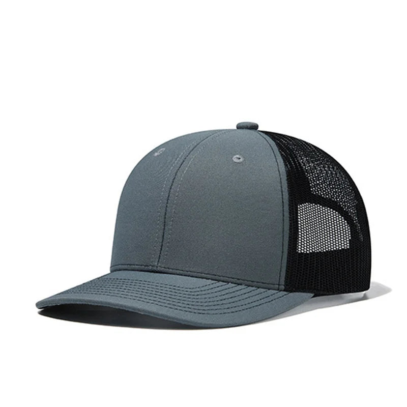 Cappellino da baseball classico in rete traspirante per donne, cappellino casual da camionista traspirante, cappellino unisex regolabile con chiusura a scatto, cappellino sportivo e dinamico da papà