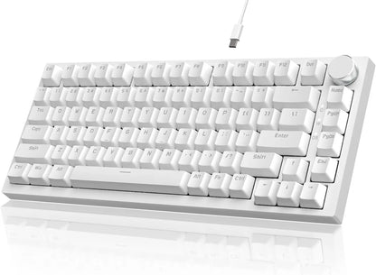 Ajazz AK820/AK820Pro Gaming Mechanical Keyboard Bluetooth 2.4G wireless/wired with hot-swappable volume buttons