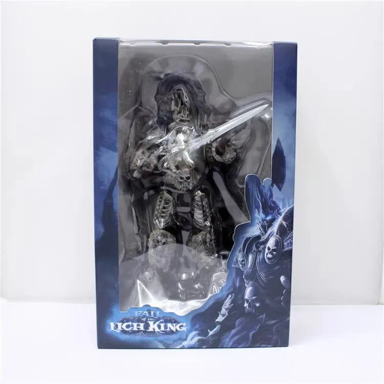 16cm World of Warcraft Game Figure Lich King Arthas Death Knight Standing Frostmourne Desktop Ornaments Collect Festival Gifts