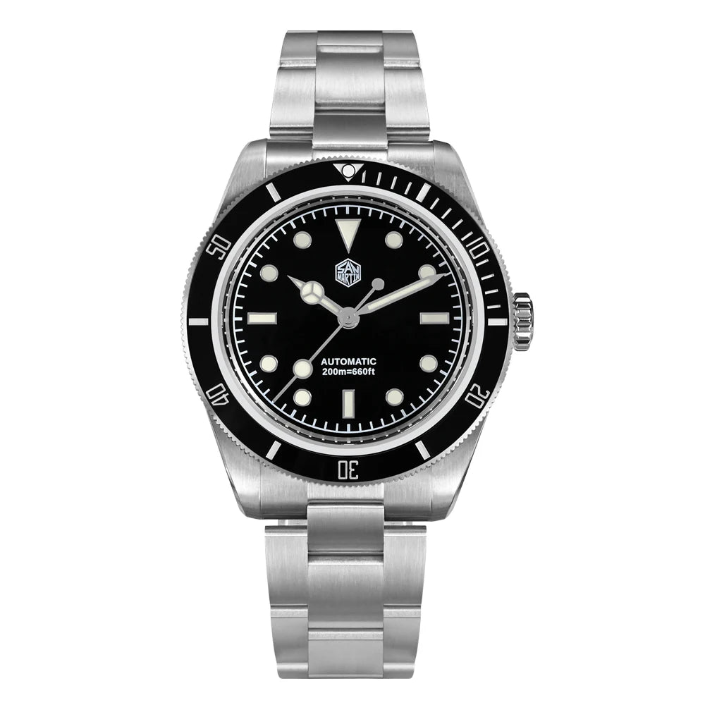 San Martin Vintage 38mm 6200 Diver Watch New Upgraded for Men Luxury NH35 Automatic Mechanical Sapphire Waterproof 200m Relojes