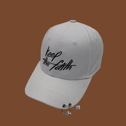 Casquette de baseball Snapback pour femmes et hommes, style hip-hop et K-pop, couleur unie avec anneau, pour les amateurs de sport, de danse et de voyage, casquette « Dad Hat », streetwear, ajustable