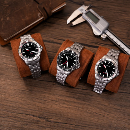 Militado ML16 Watch VH31 Sweep /515 Quartz Movement Sapphire Crystal BGW9 Luminous 200m Water Resistance 38mm Men's Vintage Wath