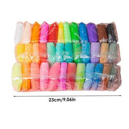 12/24/36 Colors Air Dry Clay Super Light Modeling Clay DIY Crafts with Tools Soft Creative Educational Toys for Kids Gifts