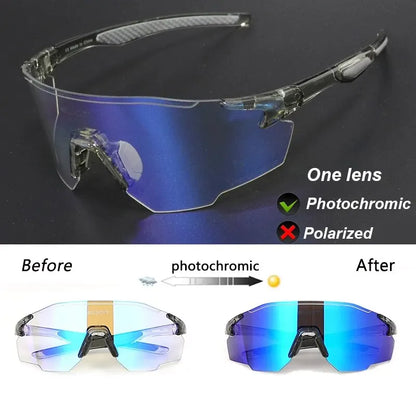 ELICIT New Photochromic Polarized Cycling Glasses Men Women Bike Glasses UV400 Eyewear Sunglasses HikingMTB Road Bicycle Goggles