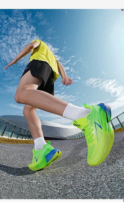 Scarpe da corsa da uomo Marathon, scarpe sportive specializzate, traspiranti, leggere, da donna, antiscivolo, con soletta in carbonio, comode sneakers