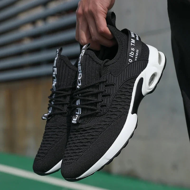 Summer Men's Mesh Casual Sports Shoes Spring and Summer Tennis Lightweight Walking Black Sneakers 2025 Hot Selling Item
