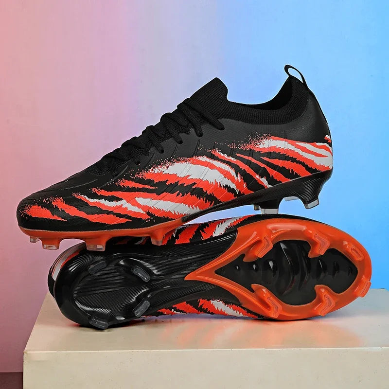 Chaussures de football pour homme, chaussures de sport, chaussures de match unisexes, crampons ultralégers, confortables, antidérapantes, pour l'extérieur, pour adultes, pour gazon, de haute qualité