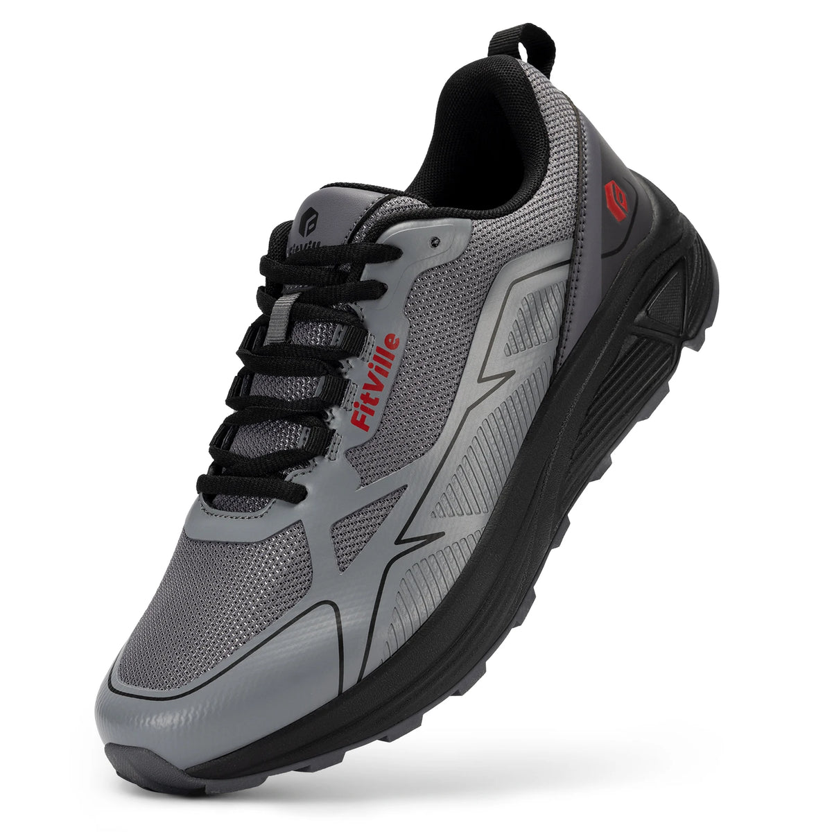 FitVille-Chaussures de course sur sentier coordonnantes pour hommes, baskets pour hommes, extra larges, légères, pieds enflés, soutien de la voûte plantaire, oto Instituts