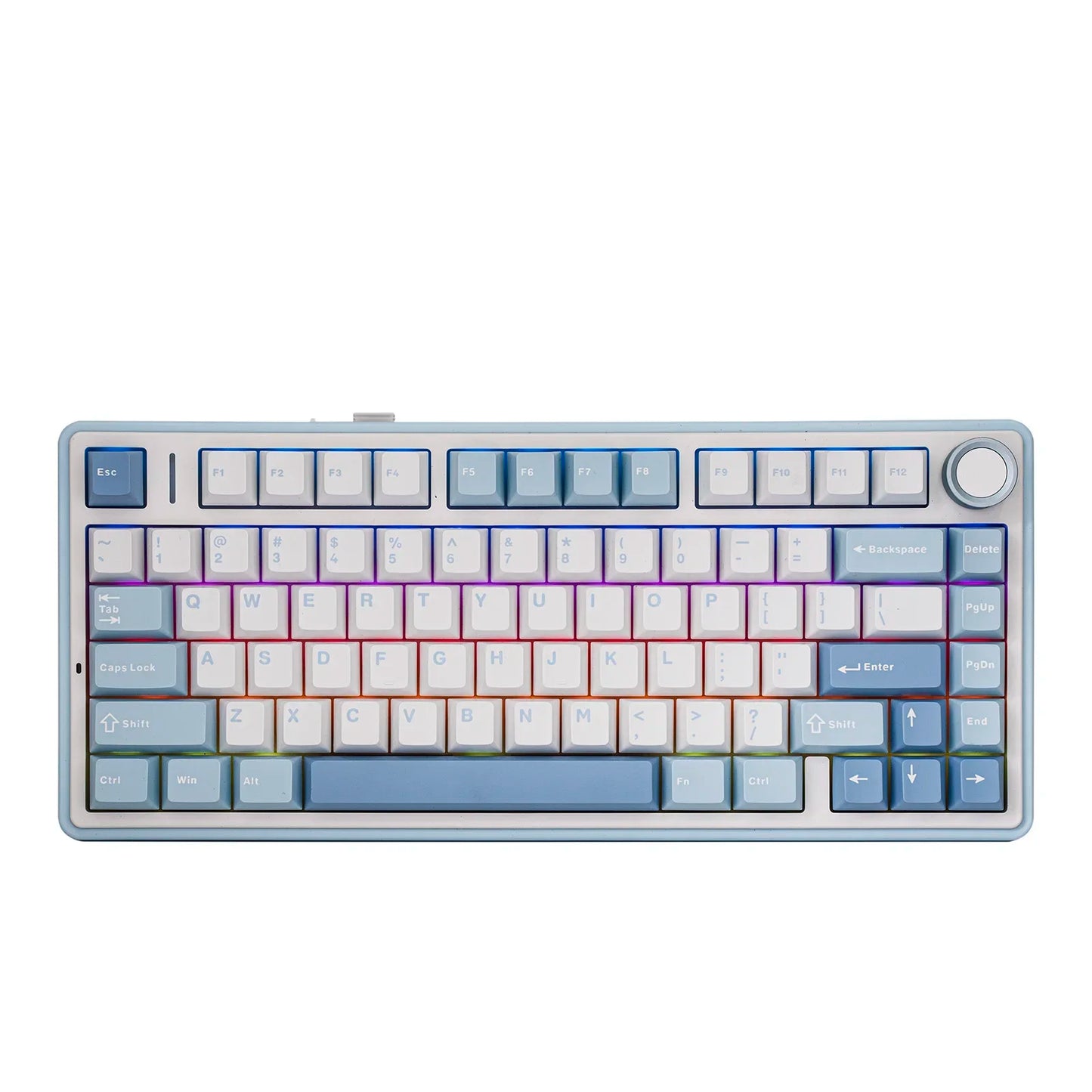 The New Hot-Selling EPOMAKER x AULA F75 75% ANSI Hot-Swappable Washer Bluetooth 5.0/2.4G Wireless/wired Mechanical Keyboard PBT