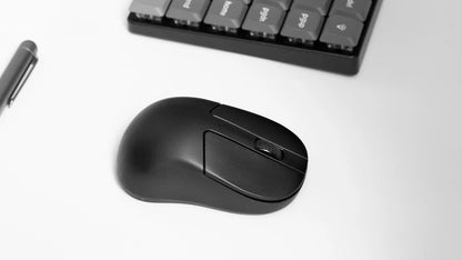 Keychron M4 Wireless Optical Mouse, Bluetooth & 2.4GHz Gaming Mouse, USB Type-C Wired Mouse, 26,000 DPI PixArt 3395 Ultra-Light Rechargeable Mouse