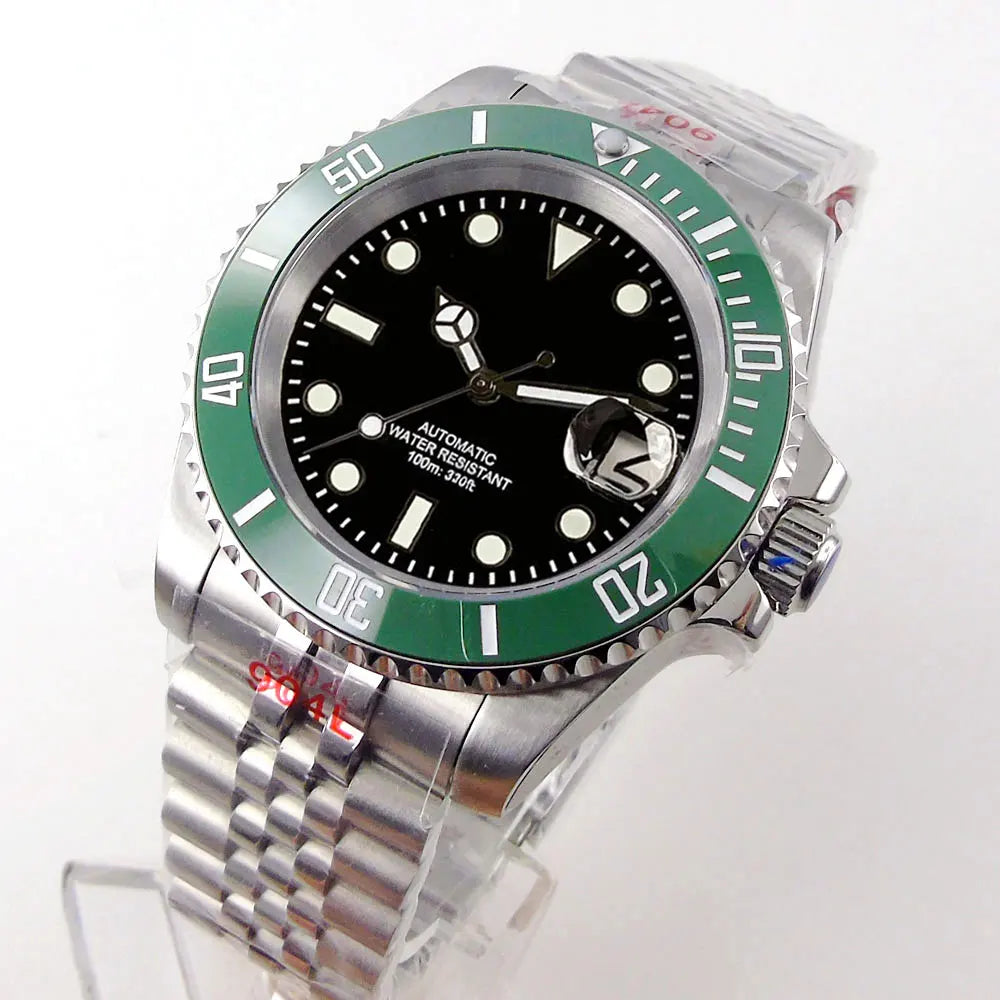 200m Waterproof Miyota8215 Automatic Men Watch Diver Watches 40mm Mechanical Movement Luminous Jubilee Strap Glide Lock Buckle