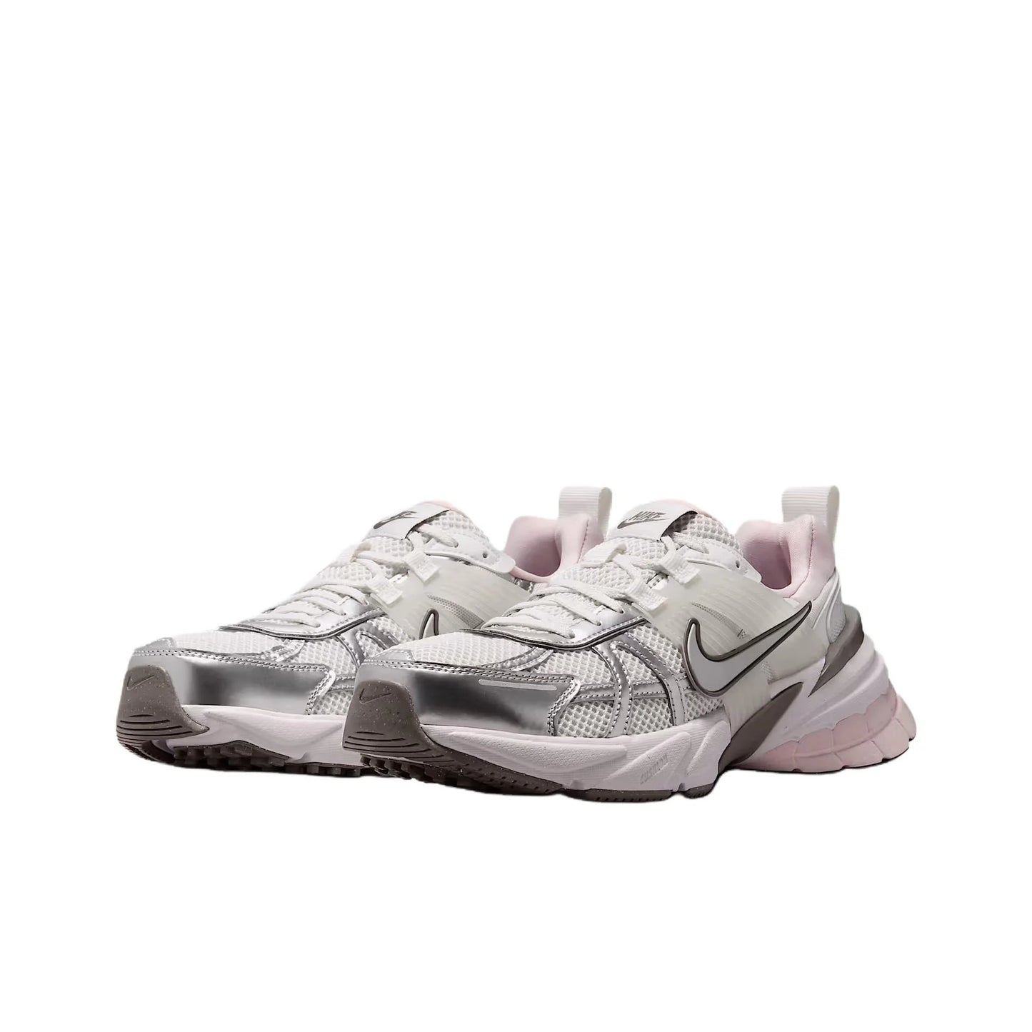 POIZON Nike V2K Run Platinum Tint Summit White Cave Stone Metallic Silver Women's FD0736-010
