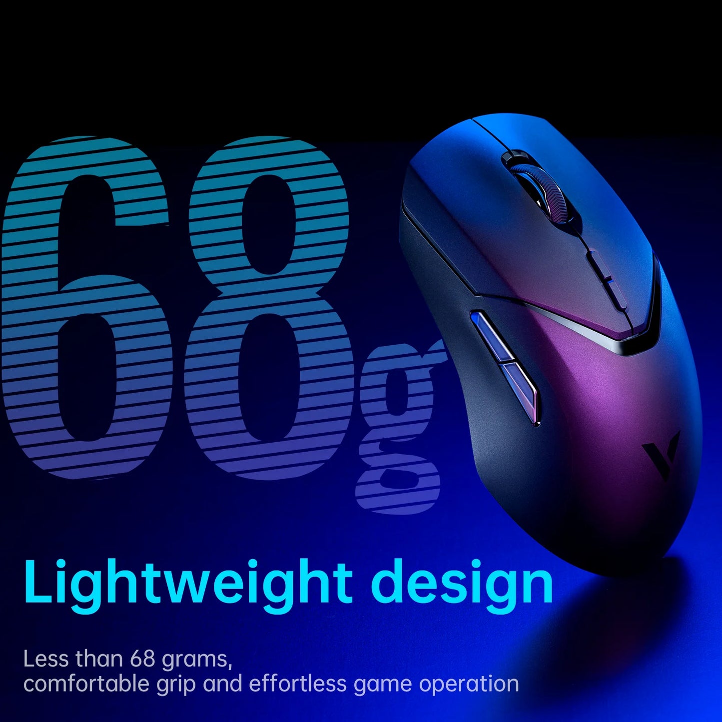 Rapoo VT9PRO Wireless Gaming Mouse PAW3398 26000 DPI Lightweight Programmable Ergonomic Gaming Mouse with Type-C Rechargeable Dual Mode