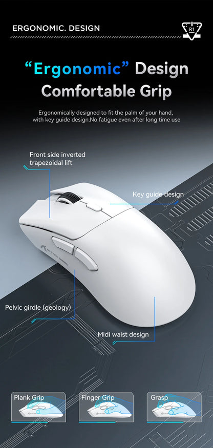 Attack Shark R1 Ασύρματο Ποντίκι Bluetooth Gaming, Viral Ποντίκι με Κριτικές από Influencers, Αισθητήρας PAW3311, Ρυθμός Απόκρισης 1000Hz
