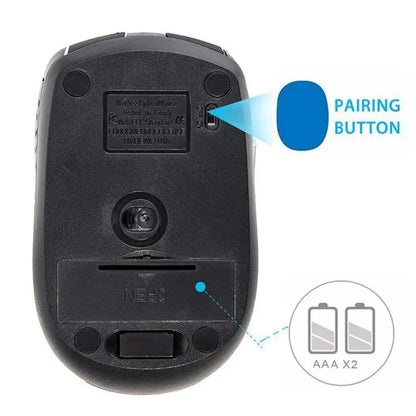 2.4GHz Wireless Mouse with USB Receiver, Ergonomic Optical Wireless Mouse, 6-Button Wireless Mouse for PC, Laptop & Computer