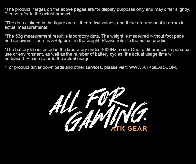 ATK Dragonfly A9 Wireless Gaming Mouse NearLink Tri-Mode Dual 8K Ultra-Lightweight Ergonomic Esports Mouse