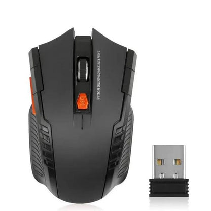 2.4G bezdrôtová mini myš s USB prijímačom, 1600DPI, profesionálna optická bezdrôtová myš s pravým rolovacím kolieskom pre notebook, PC a hráčov