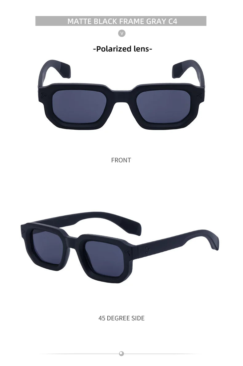 Polarized Square Sunglasses Men 2026 Luxury Brand Designer New Fashion Rectangle Sun Glasses For Women Driving Shades Eyewear