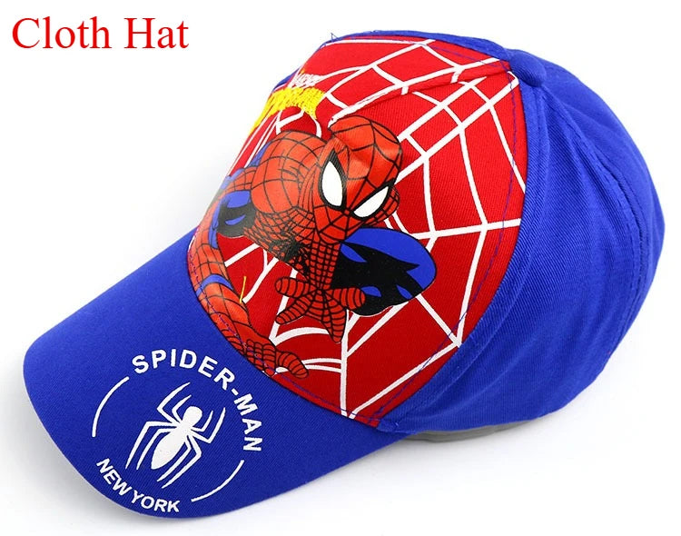 Figurka z anime Marvela Spider-Man – czapka z daszkiem z motywem kreskówkowym, bawełna i poliester, czapka z daszkiem dla chłopców i dziewcząt, akcesoria do nakryć głowy, prezent urodzinowy dla dzieci