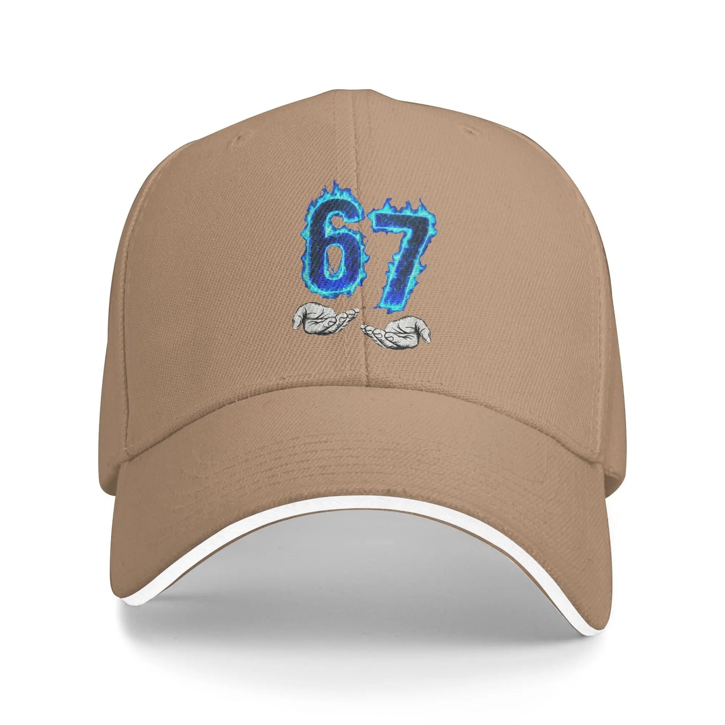 6 7 Meme Six Seven 67 Hands Meme Sun Baseball Cap Summer Unisex Men Logo Trucker Hat Sunscreen Stylish Tennis Skate Snapback Cap