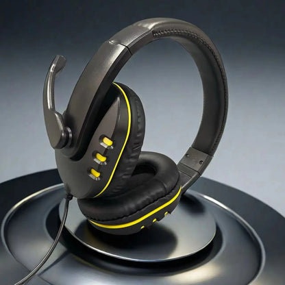 7260 Wired Headphones with Microphone – Gaming & Work Headset for PS4 PS5 Xbox One, Study & Meetings 3.5mm Jack Earphones
