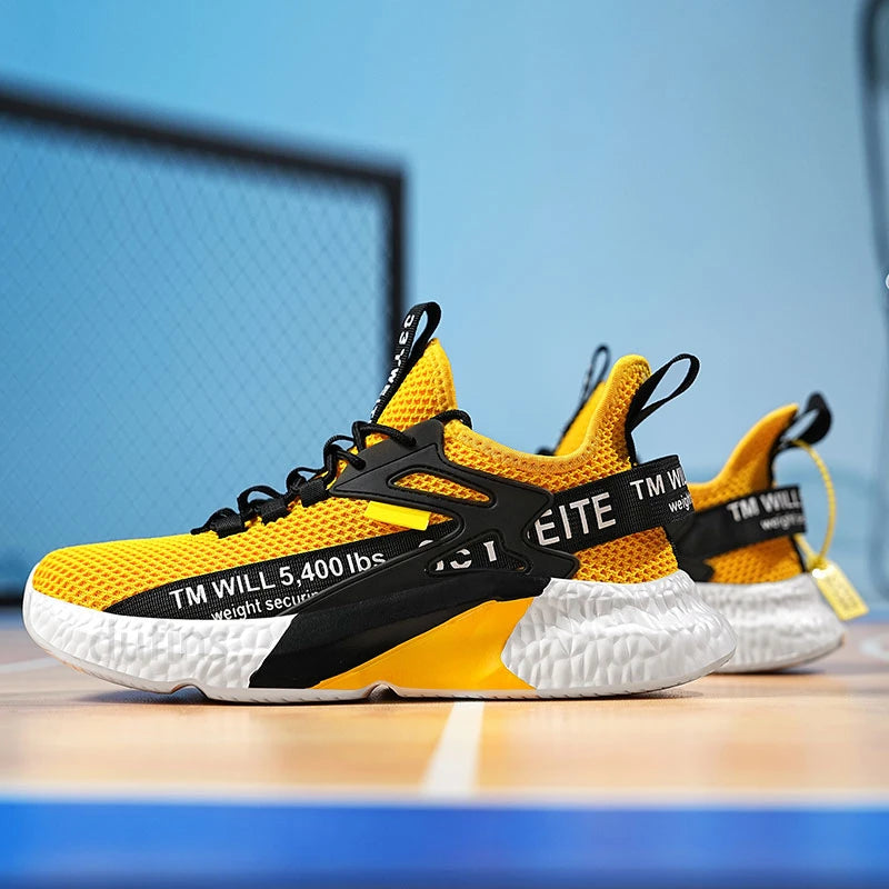 Zapatillas nuevas para hombre, deportivas, ligeras, informales, de moda, para correr, elásticas, de ocio, de malla, de verano, deportivas, de tenis, para hombre, para caminar, talla